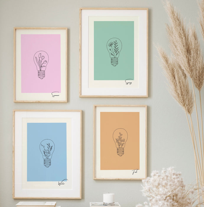 Gallery Wall Art Set Of 3 Prints, Pink Wall Art, Botanical Wall Decor, Minimalist, Gift for Mum, Flower Print, Pastel Prints, Printable art