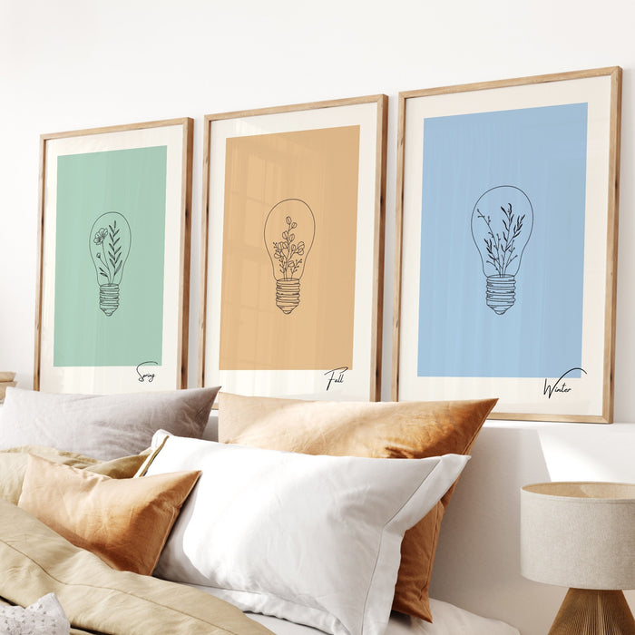 Gallery Wall Art Set Of 3 Prints, Pink Wall Art, Botanical Wall Decor, Minimalist, Gift for Mum, Flower Print, Pastel Prints, Printable art