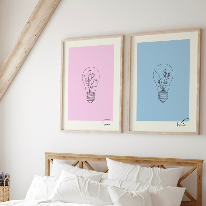 Gallery Wall Art Set Of 3 Prints, Pink Wall Art, Botanical Wall Decor, Minimalist, Gift for Mum, Flower Print, Pastel Prints, Printable art