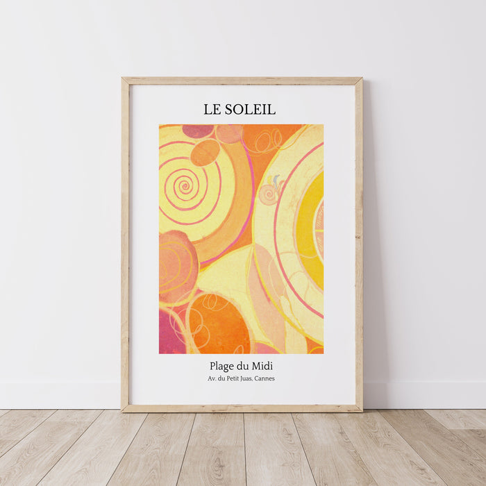 Flower Market, French Art, DIGITAL DOWNLOAD, Le Soleil, Sun Art, Sunflower Floral, Hilma Af Klint Print, Flower Market Print,Florist Gift
