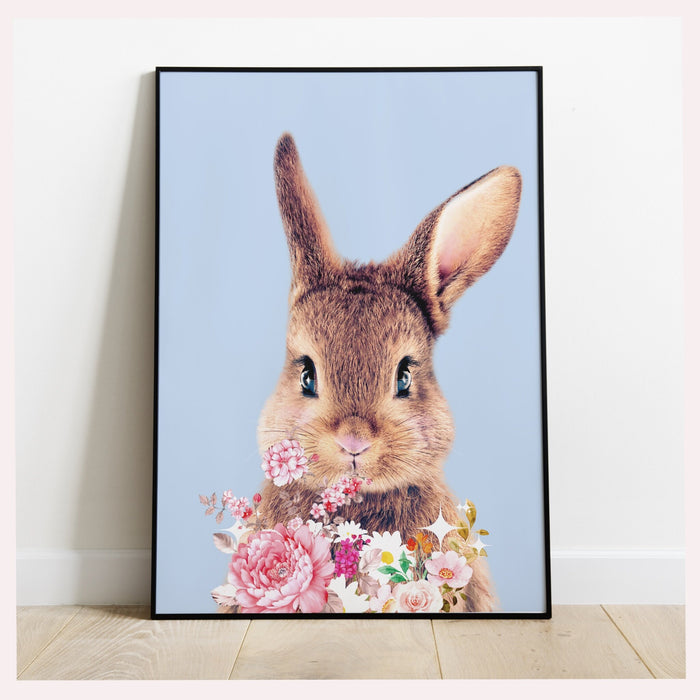 Childrens wall art, Printable Wall Art, PRINTABLE, Kids room Decor, Kids Wall Art, Bunny Print, Rabbit Lover Gift, Set of 6 prints, Download