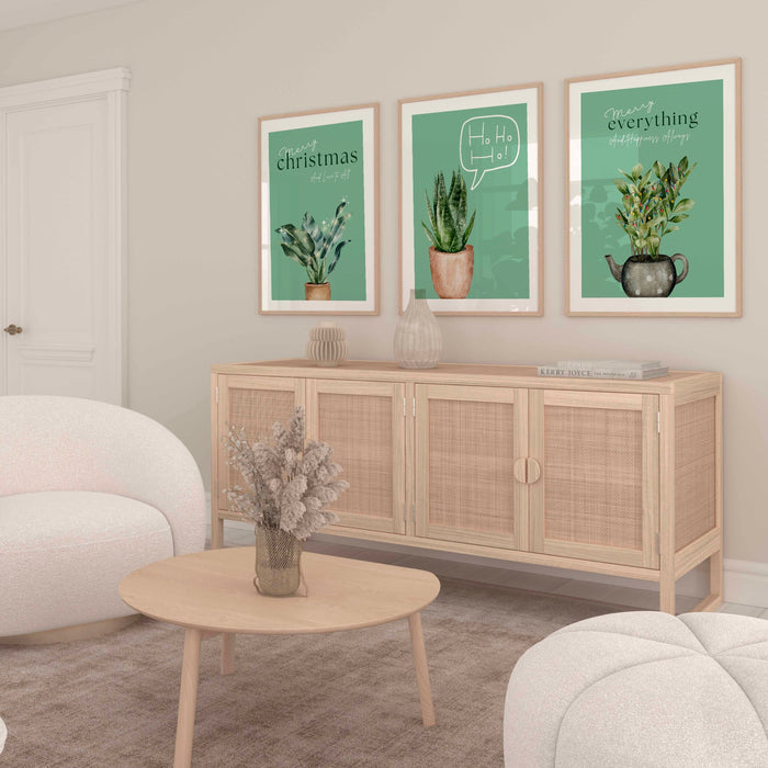 Gallery Wall Art Set Of 3 prints, Christmas Print, Winter Botanical Print, Nordic Holiday Decor,Plant Lover Gift, DIGITAL DOWNLOAD,