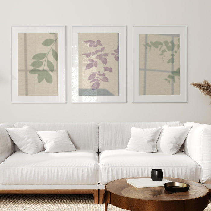 Gallery Wall Art Set Of 3 Prints,Watercolor Wildflower Print - Floral Instant Art - Botanical Print - INSTANT DOWNLOAD