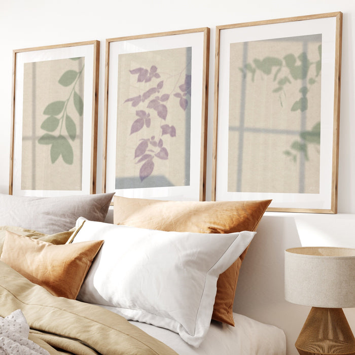 Gallery Wall Art Set Of 3 Prints,Watercolor Wildflower Print - Floral Instant Art - Botanical Print - INSTANT DOWNLOAD