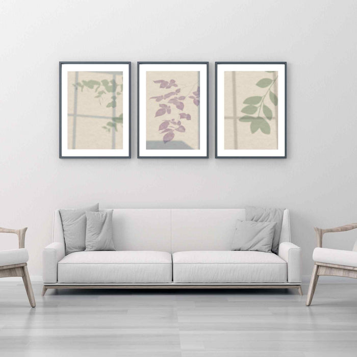Gallery Wall Art Set Of 3 Prints,Watercolor Wildflower Print - Floral Instant Art - Botanical Print - INSTANT DOWNLOAD