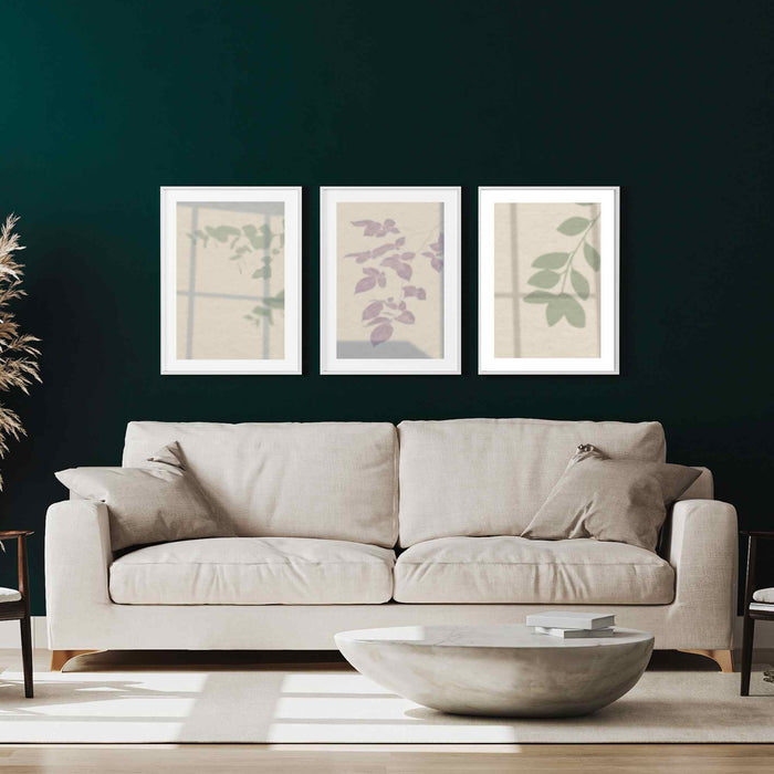 Gallery Wall Art Set Of 3 Prints,Watercolor Wildflower Print - Floral Instant Art - Botanical Print - INSTANT DOWNLOAD