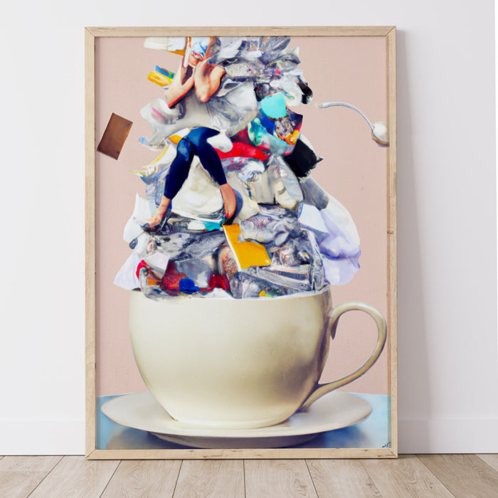 Coffee Print, Drink Poster, Modern Kitchen Decor, Retro Poster, Pop Art, Kitchen Art, Exhibition Poster, Illustration, Coffee Lover, Laundry