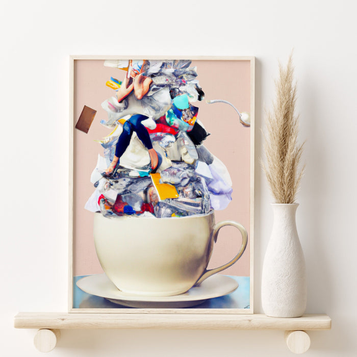 Coffee Print, Drink Poster, Modern Kitchen Decor, Retro Poster, Pop Art, Kitchen Art, Exhibition Poster, Illustration, Coffee Lover, Laundry