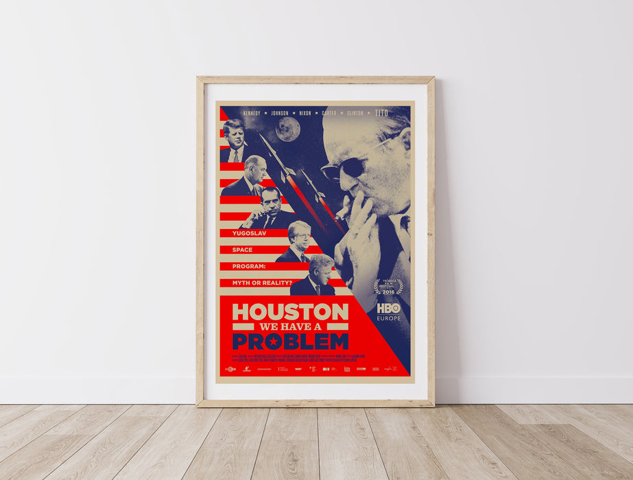 Houston We Have A Problem Wall Art, Classic Vintage Wall FIlm Art Print Photo, Space Race Poster, NASA Poster, United States Space Poster