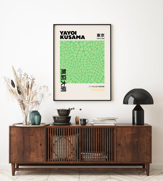 Yayoi Kusama Print,Yayoi Kusama Poster, Printable Wall Art, Kusama Exhibition Poster, japanese decor, Museum Print, Japanese Decor, Printed