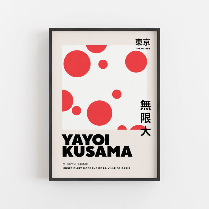 Yayoi Kusama Print, Yayoi Kusama Poster, Japanese Wall Decor, Yayoi Kusama Exhibition Poster, Yayoi Kusama, Kusama Print, Gift for Japanese