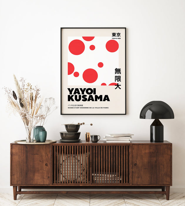Yayoi Kusama Print, Yayoi Kusama Poster, Japanese Wall Decor, Yayoi Kusama Exhibition Poster, Yayoi Kusama, Kusama Print, Gift for Japanese