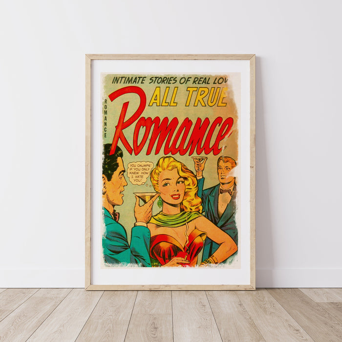 Retro Home Decor, Comic Wall Art, Cute Love Comics, Home Decor For Wall, Cool Wall Decor, Comic Book Art, Comic Book Poster, Romance Poster