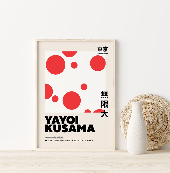 Yayoi Kusama Print, Yayoi Kusama Poster, Japanese Wall Decor, Yayoi Kusama Exhibition Poster, Yayoi Kusama, Kusama Print, Gift for Japanese