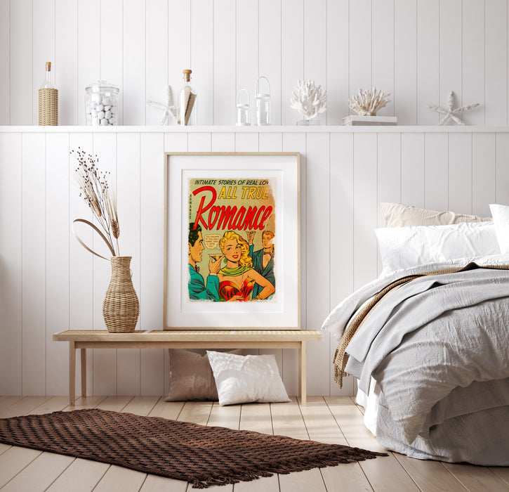 Retro Home Decor, Comic Wall Art, Cute Love Comics, Home Decor For Wall, Cool Wall Decor, Comic Book Art, Comic Book Poster, Romance Poster