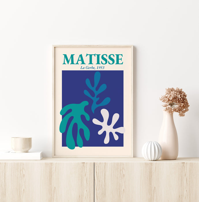 Matisse art print, Bohemian wall art, Abstract design, Modern geometric poster, Original artwork, Best gift for modern houses