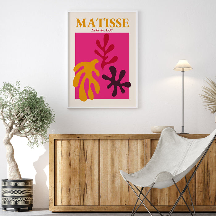 PRINTABLE Matisse Print, Pink Matisse Art, Digital Wall Art, Summer Art Print, Matisse Exhibition, Modern Art Prints, Pink Digital Prints