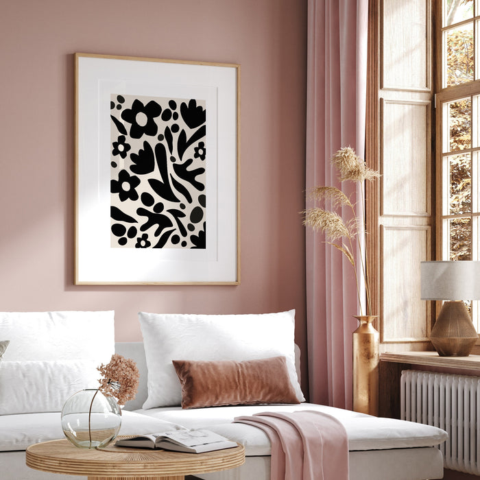 Modern Art, Black and Wite wall art, Abstract Printable Wall Art Black and White Modern Aesthetic Print Minimalist Poster Instant Download