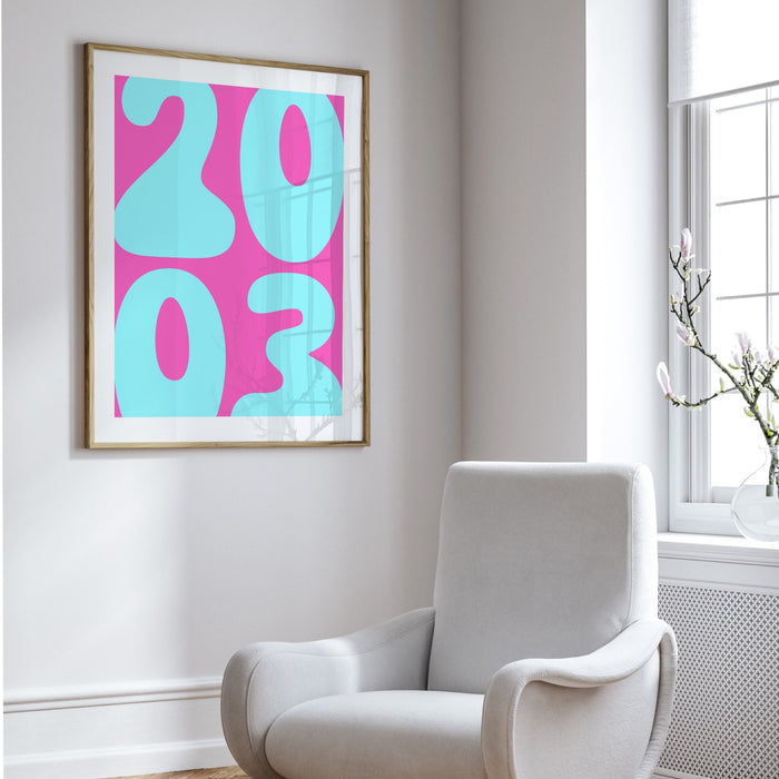 Retro Trendy Dorm Wall Art Custom Wall Print Digital Download Wall Decor Printable Pink Wall Art
