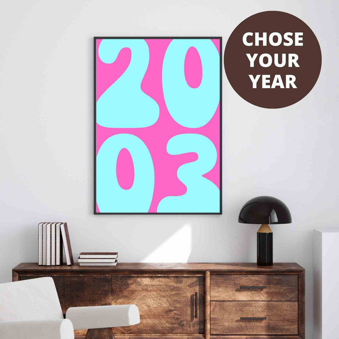 Retro Trendy Dorm Wall Art Custom Wall Print Digital Download Wall Decor Printable Pink Wall Art