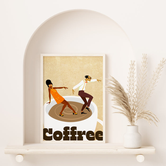 Coffee Poster| Printable Wall Art, Modern Minimalist Food Print for the Kitchen, Bar, or Living Room | INSTANT DOWNLOAD