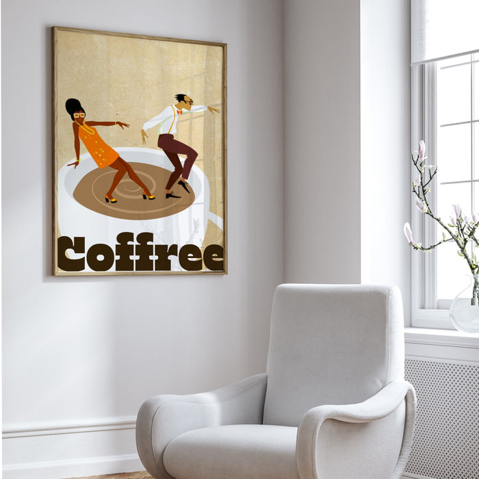 Coffee Poster| Printable Wall Art, Modern Minimalist Food Print for the Kitchen, Bar, or Living Room | INSTANT DOWNLOAD