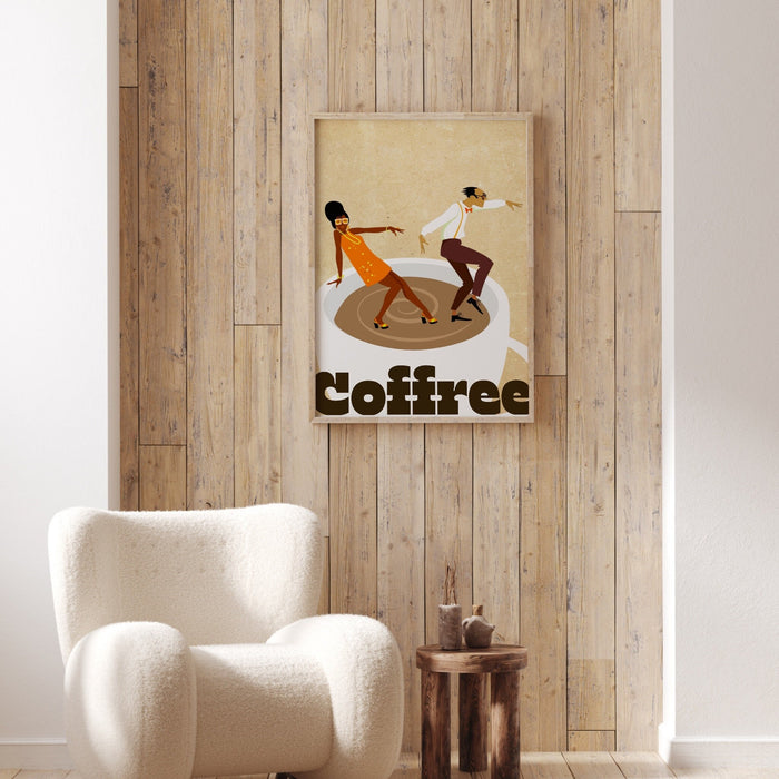 Coffee Poster| Printable Wall Art, Modern Minimalist Food Print for the Kitchen, Bar, or Living Room | INSTANT DOWNLOAD