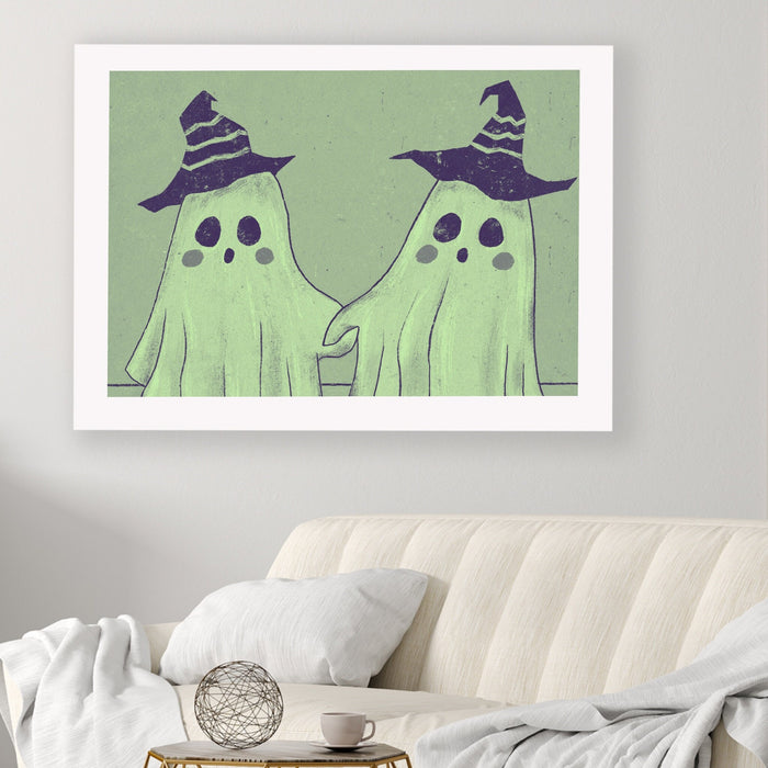 Y2K, Halloween Printable , Fine Art Print | Green Poster | Spooky Ghost | Green Ghost | Halloween |  Dorm room decor, Pale Pink Poster,