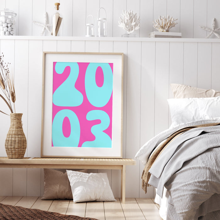 Retro Trendy Dorm Wall Art Custom Wall Print Digital Download Wall Decor Printable Pink Wall Art