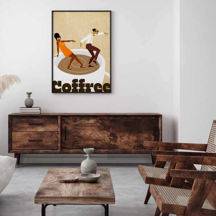 Coffee Poster| Printable Wall Art, Modern Minimalist Food Print for the Kitchen, Bar, or Living Room | INSTANT DOWNLOAD
