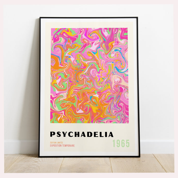 Orange and Pinnk Trendy Wall Art, Retro Wall Art, 70s Wall Art, Aesthetic Wall Art, Wall Prints Trendy, Aesthetic Room Decor, Psychedelic