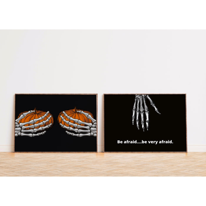 Horizontal halloween decor | 5 prints mega bundle | halloween decor | halloween wall decor, halloween poster, halloween art prints, spooky
