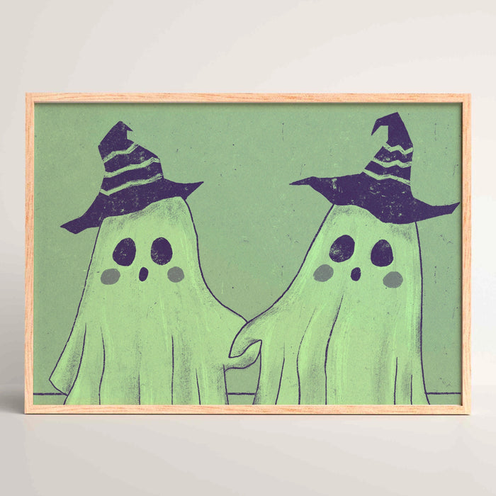 Y2K, Halloween Printable , Fine Art Print | Green Poster | Spooky Ghost | Green Ghost | Halloween |  Dorm room decor, Pale Pink Poster,