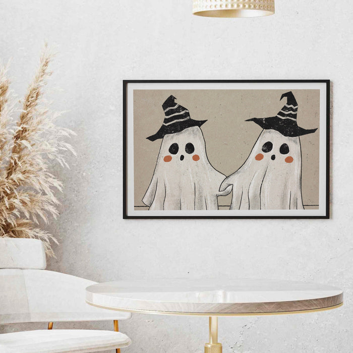 Cute Ghosts Halloween Printable perfect for children or Dorm room decor, Instant download, printable digital art