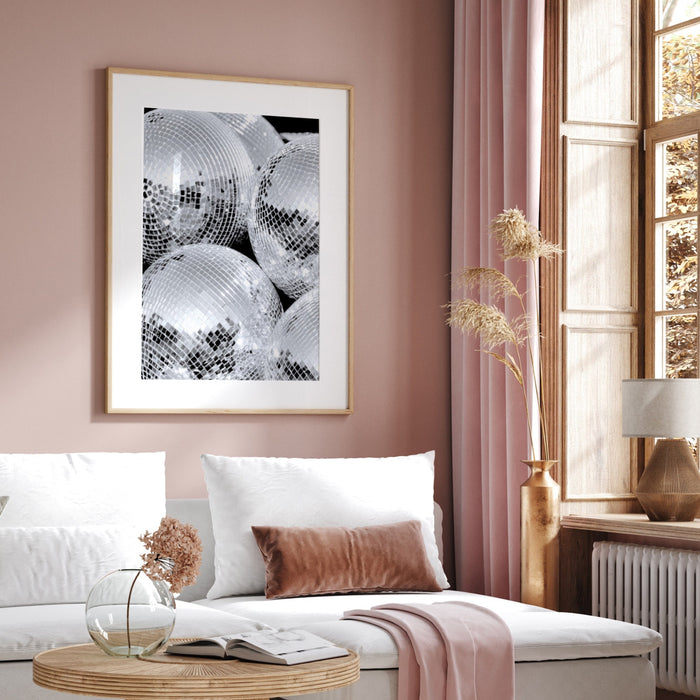 Fashion Girl Print | Disco Print | Girls Drinking Print | Fashion Wall Art | Stylish Wall Art | Black And White Art | Funky Prints