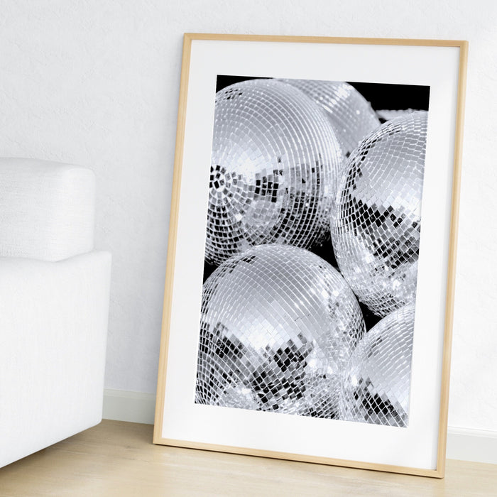 Fashion Girl Print | Disco Print | Girls Drinking Print | Fashion Wall Art | Stylish Wall Art | Black And White Art | Funky Prints