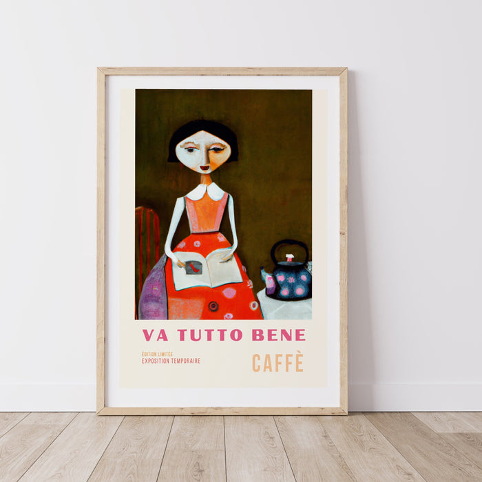 Coffee Print, Drink Poster, Modern Kitchen Decor, Retro Poster, Pop Art, Kitchen Art, Exhibition Poster, Illustration, Coffee Lover, Picasso