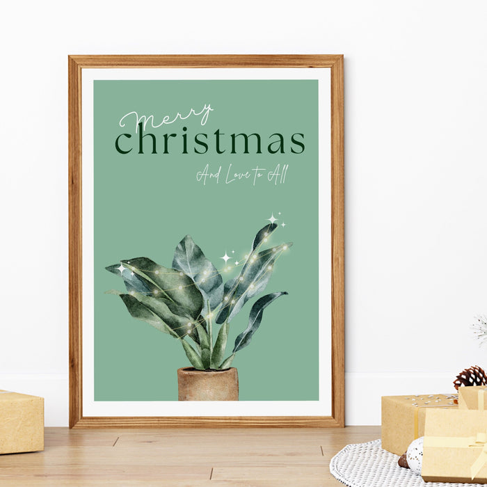 Christmas Kitchen Decor, Winter Botanical Print, DIGITAL DOWNLOAD, Christmas Wall Art, Scandinavian Print, Plant Lover Gift, Sage Green Art
