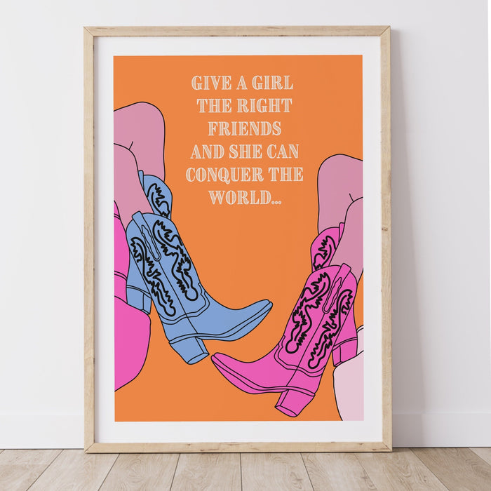 Trendy Retro Wall Art,Pink Cowgirl boots poster,Pink Cowgirl Poster,Funny Art, Digital, Cowgirl Wall Art ,Preppy Wall Art, trendy preppy art