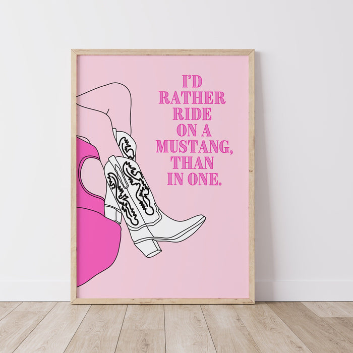 Trendy Retro Wall Art,Pink Cowgirl boots poster,Pink Cowgirl Poster,Funny Art, Digital, Cowgirl Wall Art ,Preppy Wall Art, trendy preppy art