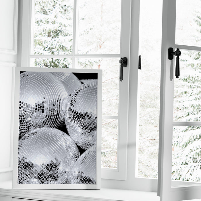 Fashion Girl Print | Disco Print | Girls Drinking Print | Fashion Wall Art | Stylish Wall Art | Black And White Art | Funky Prints