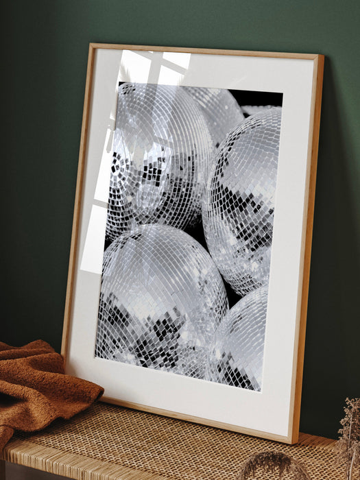 Fashion Girl Print | Disco Print | Girls Drinking Print | Fashion Wall Art | Stylish Wall Art | Black And White Art | Funky Prints