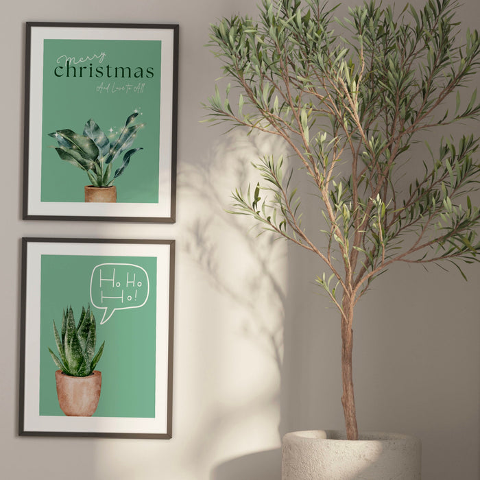 Christmas Kitchen Decor, Winter Botanical Print, DIGITAL DOWNLOAD, Christmas Wall Art, Scandinavian Print, Plant Lover Gift, Sage Green Art