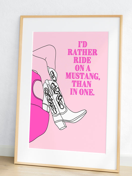 Trendy Retro Wall Art,Pink Cowgirl boots poster,Pink Cowgirl Poster,Funny Art, Digital, Cowgirl Wall Art ,Preppy Wall Art, trendy preppy art