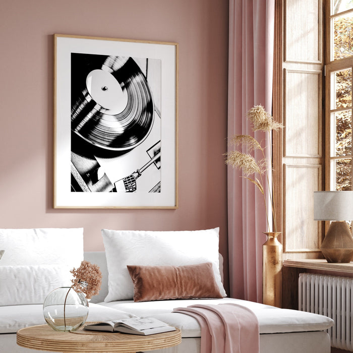 Fashion Girl Print | Disco Print | Girl Drinking Print | Fashion Wall Art | Vintage Black and white photo | Black And White Art | Funky zone