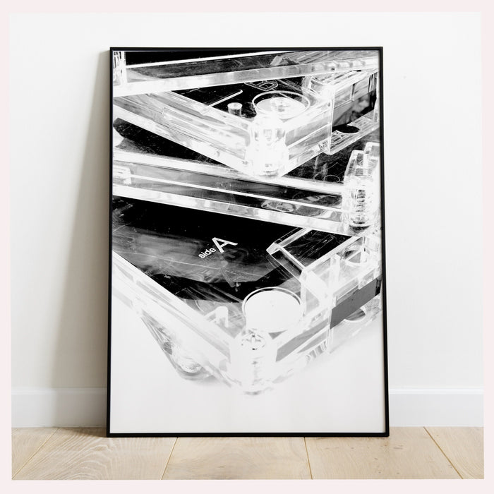 Fashion Girl Print | Disco Print | Girl Drinking Print | Fashion Wall Art | Vintage Black and white photo | Black And White Art | Funky zone