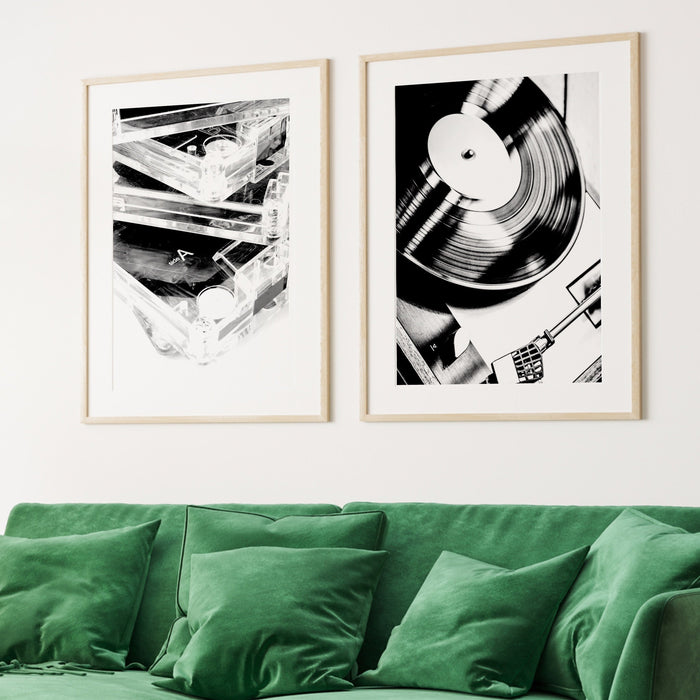 Fashion Girl Print | Disco Print | Girl Drinking Print | Fashion Wall Art | Vintage Black and white photo | Black And White Art | Funky zone