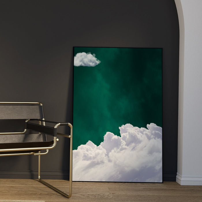 Emerald Green Decor,Surrealism Cloud Printable,Emerald Green Wall Art,Nature Art Print,Minimalist Wall Art,Maximalist,Green Decor,Printable