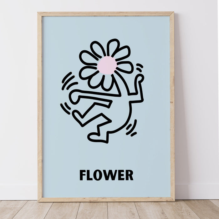 Gallery Wall Set Of 3 Prints,Picasso Print, Flower Market Print,Matisse Cut Out,Trendy Wall Art,Digital Download,Pale Pink Wall Art, Haring