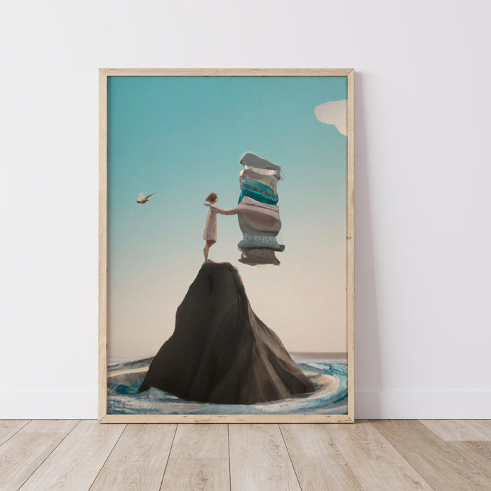 Funny Laundry Room Decor Illustration, Digital Art, Laundry Room Wall Art, Funny Gift for Mom, Laundry Art Print, Pastel Illustration